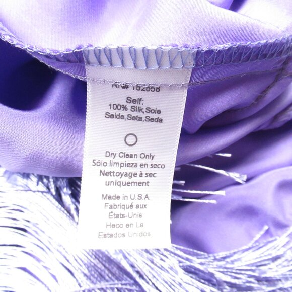 Delfi Collective Cristina Asymmetrical Fringe Dress Lavender Purple - Small - Picture 9 of 10